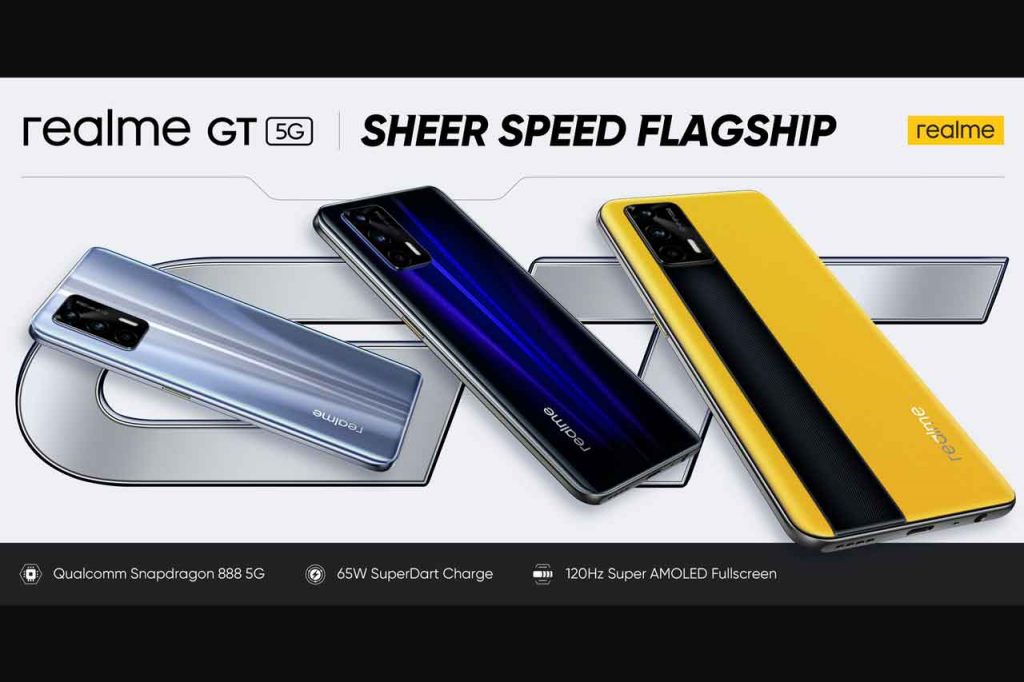 Realme GT 5G smartphone banner